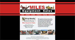 Desktop Screenshot of milesequipment.com