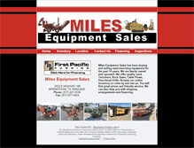 Tablet Screenshot of milesequipment.com